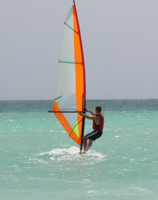 in windsurf a Zanzibar